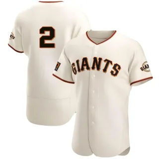 Men's Authentic Cream Curt Casali San Francisco Giants Home Jersey