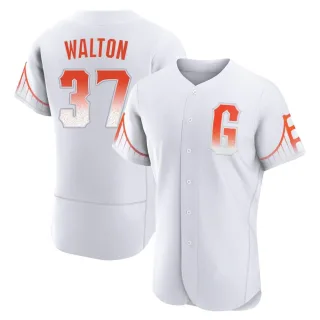 Men's Authentic White Donovan Walton San Francisco Giants 2021 City Connect Jersey