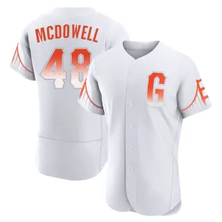 Men's Authentic White Sam Mcdowell San Francisco Giants 2021 City Connect Jersey