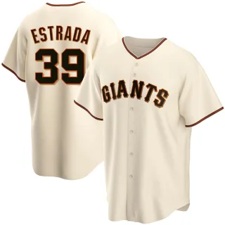 Men's Replica Cream Thairo Estrada San Francisco Giants Home Jersey