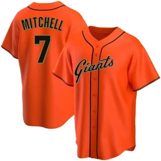 Men's Replica Orange Kevin Mitchell San Francisco Giants Alternate Jersey