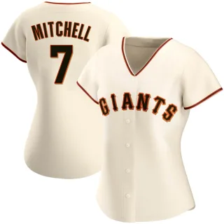 Women's Authentic Cream Kevin Mitchell San Francisco Giants Home Jersey