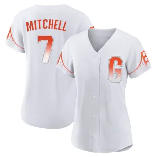 Women's Authentic White Kevin Mitchell San Francisco Giants 2021 City Connect Jersey