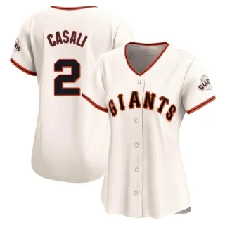 Women's Limited Cream Curt Casali San Francisco Giants Home Jersey