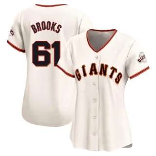 Women's Limited Cream Trenton Brooks San Francisco Giants Home Jersey