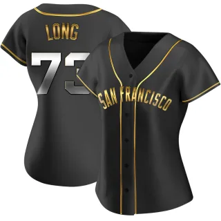 Women's Replica Black Golden Sam Long San Francisco Giants Alternate Jersey