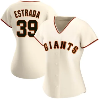 Women's Replica Cream Thairo Estrada San Francisco Giants Home Jersey