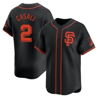 Youth Limited Black Curt Casali San Francisco Giants Alternate Jersey
