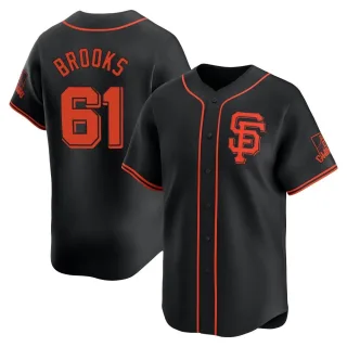 Youth Limited Black Trenton Brooks San Francisco Giants Alternate Jersey