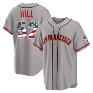 Youth Limited Gray Turner Hill San Francisco Giants USA 250 Fourth Of July Road Stadium Jersey
