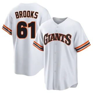 Youth Limited White Trenton Brooks San Francisco Giants Throwback Cooperstown Collection Jersey