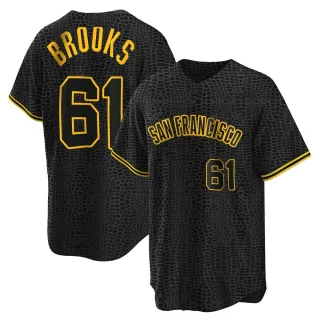 Youth Replica Black Trenton Brooks San Francisco Giants Snake Skin City Jersey