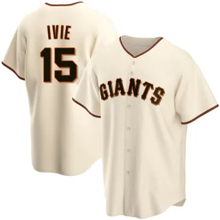 Youth Replica Cream Mike Ivie San Francisco Giants Home Jersey