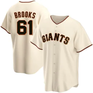 Youth Replica Cream Trenton Brooks San Francisco Giants Home Jersey