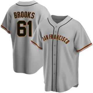 Youth Replica Gray Trenton Brooks San Francisco Giants Road Jersey