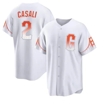 Youth Replica White Curt Casali San Francisco Giants 2021 City Connect Jersey