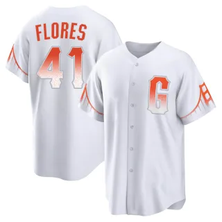 Youth Replica White Wilmer Flores San Francisco Giants 2021 City Connect Jersey